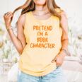 Halloween Pretend I'm Book Character Costume Lazy Adult Kids Comfort Colors Tank Top Grey