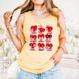 Heart Reading Books Valentine Teacher Boys Girls Book Lover Comfort Colors Tank Top Grey
