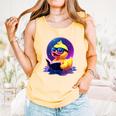 Humor Rubber Duck Reading Book Comfort Colors Tank Top Grey