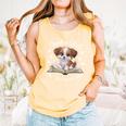 Just a Girl Who Loves Dogs And Books Cute Dog Comfort Colors Tank Top Grey Just a Girl Who Loves Dogs And Books Cute Dog Comfort Colors Tank Top Grey