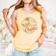 Just One More Chapter Skeleton Reading Book Scaft Beanie Comfort Colors Tank Top Grey