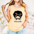 Librarian Teacher Messy Bun Life Book Library Back To School Comfort Colors Tank Top Grey