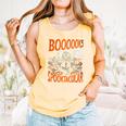 Library Halloween Book Lover Ghost With Books Comfort Colors Tank Top Grey
