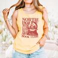 North Pole Book Club Christmas Comfort Colors Tank Top Grey