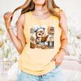 Owl Learning To Cook With Cookbook Chef Apron Stove Cooking Comfort Colors Tank Top Grey