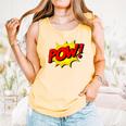 POW -Adults Kids Comic Book Cartoon Pop Art Novelty Sarcastic Comfort Colors Tank Top Grey POW -Adults Kids Comic Book Cartoon Pop Art Novelty Sarcastic Comfort Colors Tank Top Grey