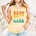 Read Read Read Read Book Lover Reading Bookworm Reader Comfort Colors Tank Top Grey