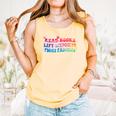 Read Books Lift Weights Fight Fascists Tie Dye Men Women Comfort Colors Tank Top Grey
