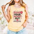 Read Your Heart Out Love Book Valentine Teacher Bookworm Comfort Colors Tank Top Grey