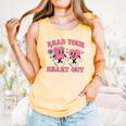 Read You Heart Out Reading Teacher Valentines Day Book Lover Comfort Colors Tank Top Grey