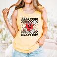 Read Your Heart Out Teacher Valentines Book Lover Comfort Colors Tank Top Grey