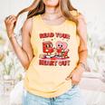 Read Your Heart Out Valentine Reading Book Girl Kid Teacher Comfort Colors Tank Top Grey