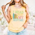 I Read Past My Bedtime Book Quote Humor Comfort Colors Tank Top Grey