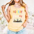 Reading Books Bibliophile Hooray It's Library Day Comfort Colors Tank Top Grey Reading Books Bibliophile Hooray It's Library Day Comfort Colors Tank Top Grey