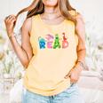Reading Dinosaur T Rex Dino Book Lover Comfort Colors Tank Top Grey