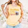 Reading Is My Favorite Sport Book Lovers Comfort Colors Tank Top Grey