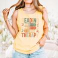 Reading Is My Therapy Book Lover Comfort Colors Tank Top Grey Reading Is My Therapy Book Lover Comfort Colors Tank Top Grey