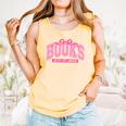 Retro Pink Coquette Bow Valentine Book Lover Varsity Comfort Colors Tank Top Grey
