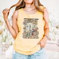 RtY Book Man Graphic Eyes Colorful Art Small Comfort Colors Tank Top Grey