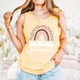 School Librarian For Women Cute Bookworm Book School Library Comfort Colors Tank Top Grey
