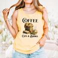 Sleeping Cat And Books With Coffee Lover Comfort Colors Tank Top Grey Sleeping Cat And Books With Coffee Lover Comfort Colors Tank Top Grey