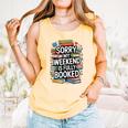 Sorry My Weekend Is Fully Booked Book Lovers Present Comfort Colors Tank Top Grey