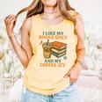 Spicy Books And Iced Coffee Book Lover Smut Reader Comfort Colors Tank Top Grey