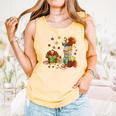 Turkey Reading Books Fall Librarian Book Lover Teacher Kids Comfort Colors Tank Top Grey