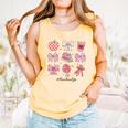 Valentine Teacher Cute Bows Apple Globe Pencil Books Art Comfort Colors Tank Top Grey Valentine Teacher Cute Bows Apple Globe Pencil Books Art Comfort Colors Tank Top Grey