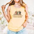 I Work To Support My Reading Addiction Books Lover Comfort Colors Tank Top Grey