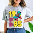 1985 Retro Raised In The 80s Old School Nostalgia Vibes Comfort Color Blast T-Shirt Smoke