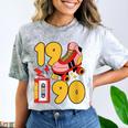 1990 Retro Raised On 90s Music Old School Nostalgia Punk Comfort Color Blast T-Shirt Smoke
