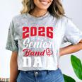 2026 Senior Band Dad Class Of 2026 Band Parent Graduation Comfort Color Blast T-Shirt Smoke