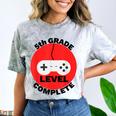 5th Grade Level Complete Gamer Graduation Comfort Color Blast T-Shirt Smoke