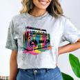 80s 90s Hip Hop Nostalgia Retro Boombox Music Lovers Comfort Color Blast T-Shirt Smoke