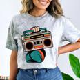 80s 90s Retro Party Costume Nostalgia Boombox Music Hip Hop Comfort Color Blast T-Shirt Smoke