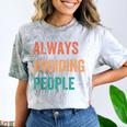 Always Avoiding People Shy Introvert Comfort Color Blast T-Shirt Smoke