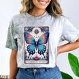 Antisocial Butterfly Introvert Distressed Comfort Color Blast T-Shirt Smoke