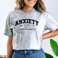 Anxiety University Anxious Antisocial Introvert Comfort Color Blast T-Shirt Smoke Anxiety University Anxious Antisocial Introvert Comfort Color Blast T-Shirt Smoke