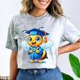 Bee Graduation Cute Kindergarten Elementary High School Comfort Color Blast T-Shirt Smoke