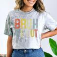 Bruh We Out 4th Graders Fourth Grade Graduation Class 2024 Comfort Color Blast T-Shirt Smoke