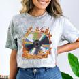 Buffering Glitched CD On Fire 2000s Nostalgia Comfort Color Blast T-Shirt Smoke