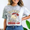 Cat Lover Sorry Cant Go Im An Indoor Introvert Cat Mom Comfort Color Blast T-Shirt Smoke Cat Lover Sorry Cant Go Im An Indoor Introvert Cat Mom Comfort Color Blast T-Shirt Smoke