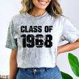 Class Of 1968 High School College Graduation Reunion Comfort Color Blast T-Shirt Smoke