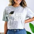 Class Of 2017 Senior Graduation Comfort Color Blast T-Shirt Smoke