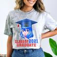 Class Of 2021 Graduate Kawaii Anime Girl School Graduation Comfort Color Blast T-Shirt Smoke