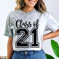 Class Of 2021 Senior 21 Cool Graduation Comfort Color Blast T-Shirt Smoke