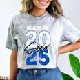 Class Of 2025 Senior Graduation 2025 Blue Comfort Color Blast T-Shirt Smoke