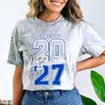 Class Of 2027 Senior 2027 Graduation Comfort Color Blast T-Shirt Smoke
