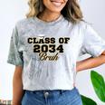 Class Of 2034 Senior 2034 Graduation Bruh Comfort Color Blast T-Shirt Smoke